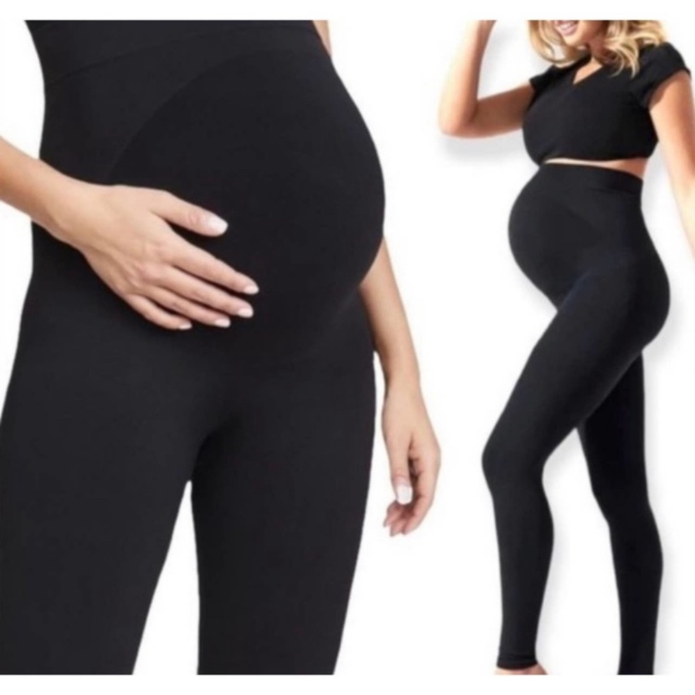 Nice!! Blanqi Maternity Leggings Black Medium & Large For Sale Retail $75